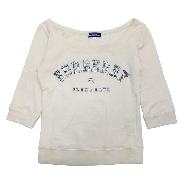 BURBERRY BLUE LABEL バーバリーブルーレーベル ロゴプリント スウェットトップス