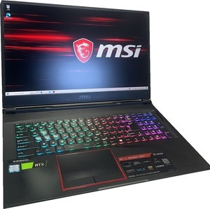 美品 MSI-85F　ゲームノートパソコン・RTX2070搭載・Corei7-8750・15.6型フルHD・144Hz・16GBメモリー・SSD1TB+HDD1TB・Win10・RGB付き