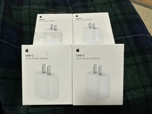 新品未開封！Apple純正品 20W USB-C電源アダプタ MHJA3AM/A 4個セット