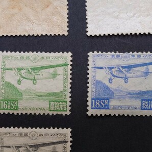 日本の切手★芦の湖航空★全５種の画像4