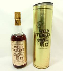 1000円スタート 酒 BOURBON WHISKEY WILD TURKEY 12年 LIMITED EDITION ゴールドラベル 750ml 50.5％ バーボン 未開栓 箱付 4 酒F504