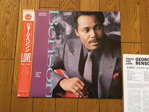 ★帯付！非売品！ジョージ・ベンソン GEORGE BENSON／TWICE THE LOVE ※見本盤　※1988年の貴重アナログ盤