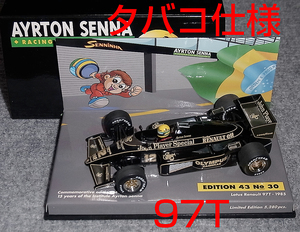 タバコ仕様 John Player セナコレ 30 1/43 ロータス ルノー 97T セナ 1985 LOTUS RENAULT セニーニャ SENNA