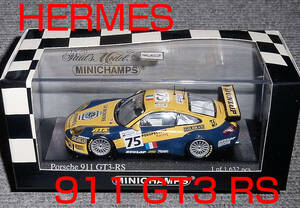 1/43 HERMES ポルシェ 911 GT3 RS 75号車 ルマン 24h 2003 (996) PORSCHE GT3-RS