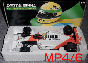 送料込み 1/18 マクラーレン ホンダ MP4/6 セナ 1991 セナコレ V12 McLaren HONDA