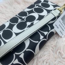 【新品・未使用】COACH コーチ 長財布　シグネチャー　ブラックマルチ _画像5