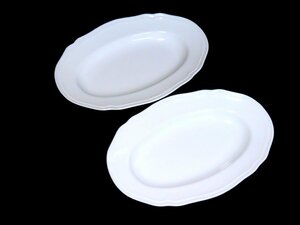 # Richard Ginori pair * oval plate anti ko white ( including in a package object commodity )