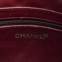 CHANELシャネルマトラッセ プルチャーム付き ダブルチェーンショルダー ラムスキン 黒（ゴールド金具）ショルダーバッグ ミニ_画像9