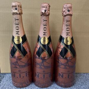 53. ★未開栓★ MOET&CHANDON N.I.R 3本まとめ DRY ROSE 12% 750mL モエ・エ・シャンドン ネクター アンペリアル ドライ ロゼ シャンパン