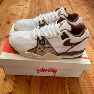 Stussy × Nike Air Flight 89 Low SP "White and Pecan"