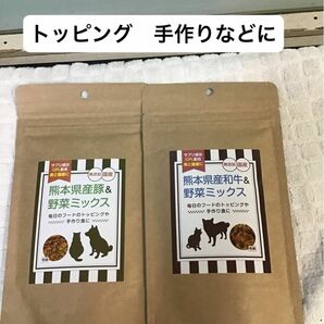 熊本県産　豚　和牛　野菜ミックス　無添加　トッピング　手作り　CPL配合　免疫力　ガン