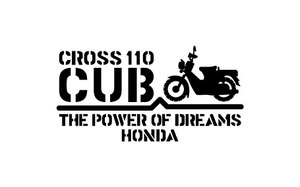  stencil sticker [ Cross Cub bad ..oke-2]110cc* Setagaya base * Honda Cub 