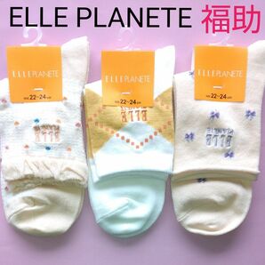 新品　未使用　ELLE PLANETE エルプラネット　福助　フクスケ　レディース　靴下　くつ下　ソックス　お洒落　オシャレ