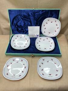 HANAE MORI 　陶器ディナー皿セット　5枚