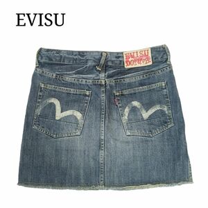 EVISU DONNA カモメ デニム ミニ スカート