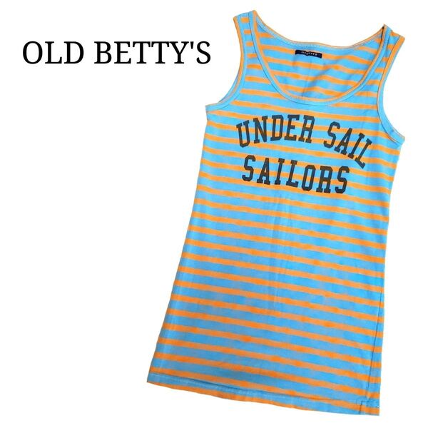 OLD BETTY'S ボーダー タンクトップ ノースリーブ トップス