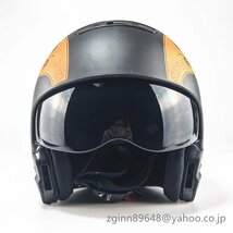 新品オートバイバイクヘルメット ハーフヘルメット フルフェイスヘルメット DOT規格品 レーシング組立式顎部分着脱できる_画像4