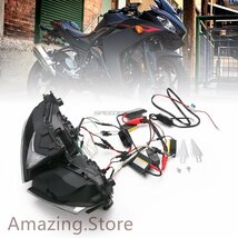 KEMiMOTOー ヤマハ YZF R25 R3 2013-2017 オートバイヘッドライト天使悪魔アイ HID プロジェクターヘッドライト R25 R3 天使の目 C868_画像7