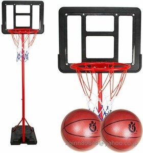 バスケットボールスタンド 子供用 143～185CM高さ調節 バスケットボール バスケットボード バスケットボールセット レンチ付き 組立簡単