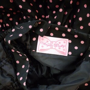 a23 服 まとめて スカート angelic & pretty 大人 コスプレ ドット フリフリ ファッション ピンク ブラックの画像9