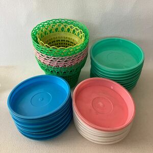 c322 100 pot saucer large amount set 6 number color various pot decoration together gardening gardening supplies garden plastic colorful white dirt equipped price . equipped 