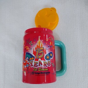 a28 Disney コップ マグカップ ディズニー キャラクターグッズ 当時物 15周年記念品 アニバーサリー高さ 14cm 横幅 10cm Mickey Mouse 