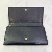 【美品】 Yves Saint Laurent サンローラン 財布 レディース 352905 CP200 1000 ブラック 長財布 箱付き 60サイズ（416）_画像7