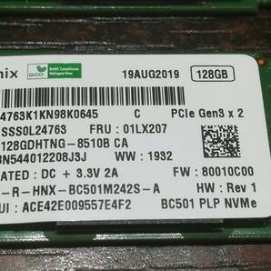 【動作品/2枚セット♪】SK hynix NVMe M.2 SSD 128GB×2枚 PCIe Gen3x2 HFM128GDHTNG-8510Bの画像2