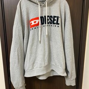 DIESELディーゼル　パーカー　裏起毛　プルオーバー　ビッグロゴ スウェット トレーナー