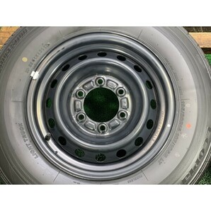 2023年製 9.5分山 ブリヂストン ECOPIA RD613 195/80R15/トヨタ 200系 ハイエース純正 6J 6H 139.7 （手測り）約+35 Φ106/4本 F_225の画像2