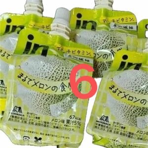 森永製菓　inゼリー フルーツ食感　メロン　おやつ　ゼリー　6個　INゼリーメロン　森永製菓inゼリーフルーツ食感メロン