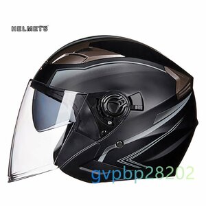 GXT バイクヘルメット ジェット 夏用ヘルメット M -XLサイズ 多色