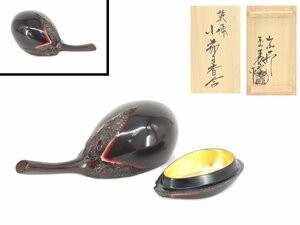 [ warehouse ]. lacquer paint . river . table . structure small .. incense case also box genuine article guarantee S854