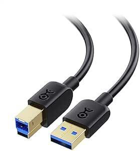 Cable Matters USB 3.0 ケーブル 3m USB 3.0 A B ケーブル ブラック USB タイプA オス タ