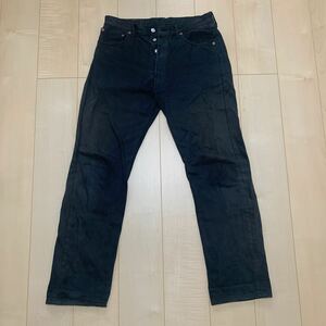 Levi's リーバイス デニムパンツ 501 刻印　247ボタンフライ ブラックデニム スモールe size34×32