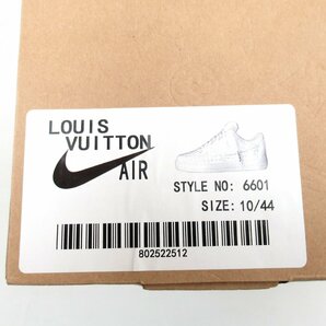 【質屋出品】未使用スニーカーNIKE ナイキ LOUIS VUITTON AIR FORCE 1 LOW ＃US10（約２８ｃｍ）ホワイト【吉村質店】の画像9