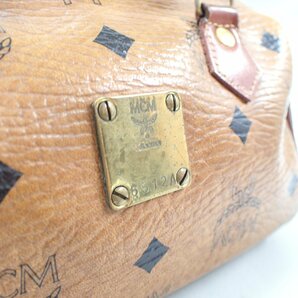 【吉村質店】MCM エムシーエム ミニボストンバッグ 2WAY ショルダーストラップ付の画像6