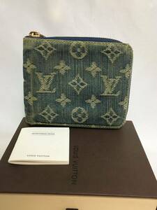 ルイヴィトン モノグラム デニム ジッピーミニ ポルトフォイユ 財布 M95342 LOUIS VUITTON 