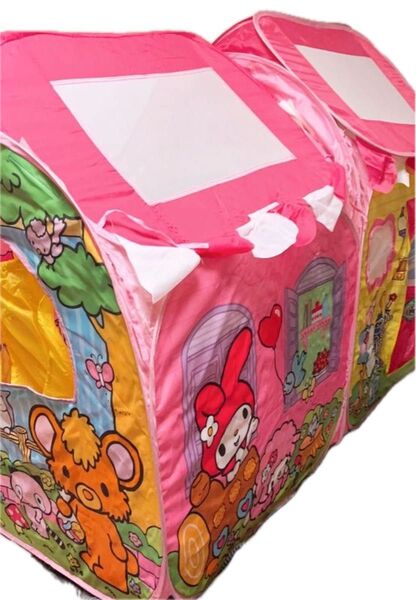 マイメロ 折りたたみ ハウス 可愛い 幼稚園 秘密基地 ボールプール