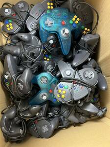 【ジャンク】Nintendo 64 コントローラー ハドソン　ジョイカード　29個大量まとめ　グレー27個クリアブルー2個