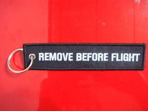 SOFWERX　キーホルダー　RemoveBeforeFlight黒【航空用品】