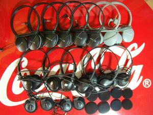 UNITED * united & Delta Air Lines headphone x14 piece *[ aviation supplies ]