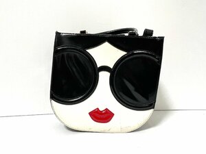 【中古】Alice+Olivia　アリスオリビア　2WAY ハンドバッグ　カバン　　ブラック　ホワイト