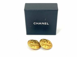 【良品】CHANEL シャネル　イヤリング　ラウンド　ココマーク　ゴールド　96A