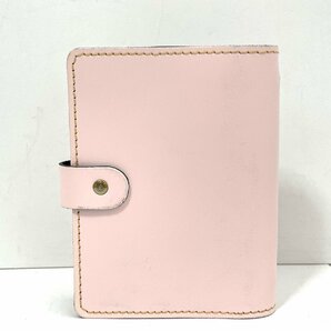 【未使用品】FILOFAX 手帳カバー 100周年システム手帳 レザー ピンクの画像3