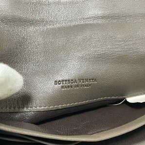 【良品】BOTTEGA VENETA ボッテガヴェネタ 長財布 ウォレット イントレチャート レザー ブラウンの画像10