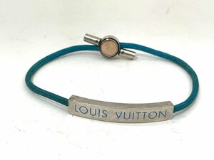 【中古】LOUIS VUITTON ルイヴィトン　ブレスレット　ブラスレ　LVスペース　メタル　ブルー　M69311 DP0210