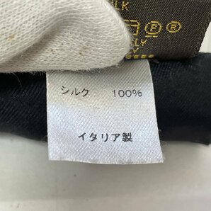 【中古】LOUIS VUITTON LV ルイヴィトン バンドー スカーフ モノグラムコンフィデンシャル ブラック シルク100% M78556の画像8