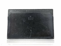 【中古】GUCCI グッチ　カードケース　名刺入れ　レザー　ブラック_画像2