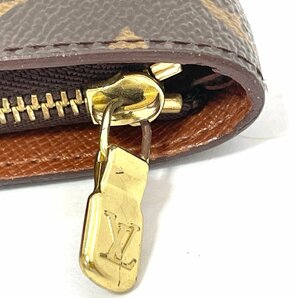 【美品一部汚れあり】LOUIS VUITTON LV ルイヴィトン モノグラム 財布 ラウンドジップウォレット M61727の画像5